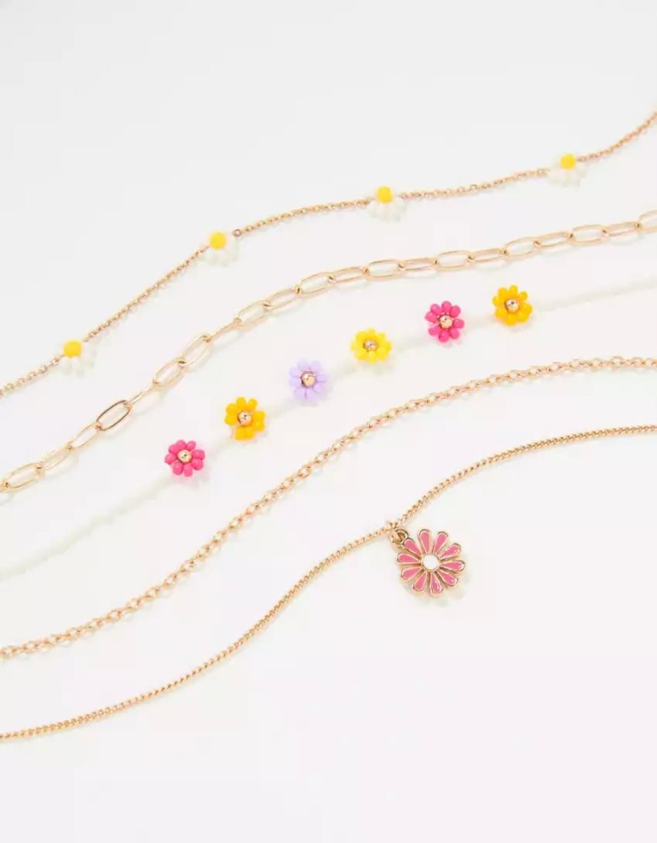 Bijoux American Eagle AEO Daisy Choker 5-Pack Multicolore Femme | LXO-61837223